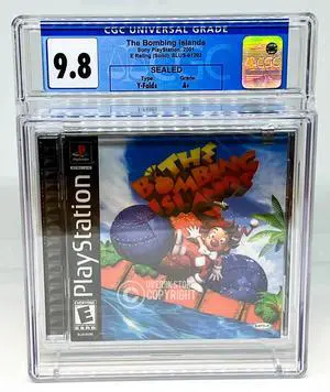 The Bombing Islands  PS1  CGC 9.8 A+ Sealed Graded Video Game Not VGA  WATA