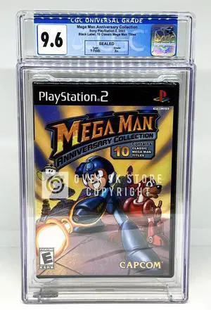 Mega Man Anniversary Collection  PS2  CGC 9.6 A+ Sealed Graded Video Game