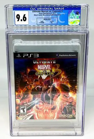 Ultimate Marvel vs Capcom 3  PS3  CGC 9.6 A+ Sealed Graded Not VGA  WATA Ultimate Marvel vs Capcom 3  PS3  CGC 9.6 A+ Sealed Graded Not VGA  WATA