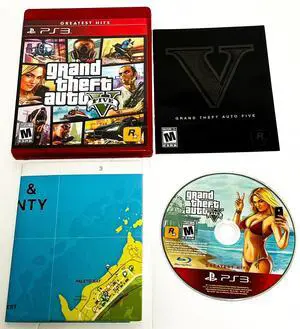 Grand Theft Auto V 5  Greatest Hits  PS3    Complete w/ Map