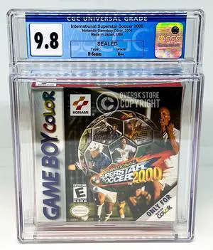International Superstar Soccer 2000  Gameboy Color  CGC 9.8 A++ Sealed Graded