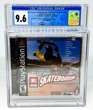 MTV Sports: Skateboarding  PS1  CGC 9.6 B+ Sealed Graded Video Game Not WATA