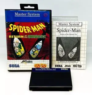 SpiderMan Return Of The Sinister Six  Sega Master System  Tec Toy  CIB