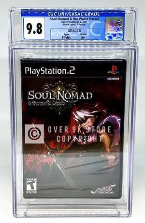Soul Nomad & The World Eaters  PS2  CGC 9.8 A++ Sealed Graded Not VGA  WATA