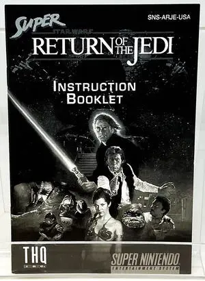 Star Wars  Return Of The Jedi  Super Nintendo  MANUAL ONLY