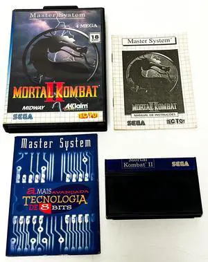 Mortal Kombat II 2  Sega Master System  Tec Toy  CIB    AUTHENTIC
