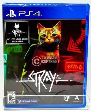 Stray w/ 6 fullcolor Art Cards  First Print  PS4