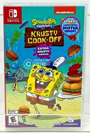 Spongebob Krusty CookOff  Extra Krusty Edition  Nintendo Switch  New
