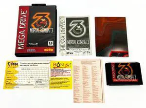 Mortal Kombat 3  Sega Mega Drive  TEC TOY  CIB w/ Poster    AUTHENTIC