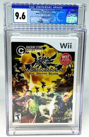 Muramasa The Demon Blade  Nintendo Wii  CGC 9.6 A+ Seal Graded not VGA  WATA