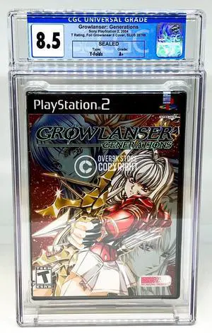 Growlanser: Generations  PS2  CGC 8.5 A+ Sealed Graded Not VGA  WATA