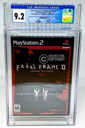 Fatal Frame II 2  Crimson Butterfly  PS2  CGC 9.2 A++ Graded Not VGA  WATA