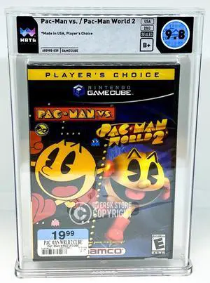 PacMan Vs.  PacMan World 2  Nintendo GameCube  WATA 9.8 B+ Sealed Graded