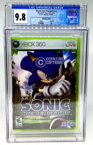 Sonic The Hedgehog  Xbox 360  CGC 9.8 A+ Sealed Graded Not VGA  WATA