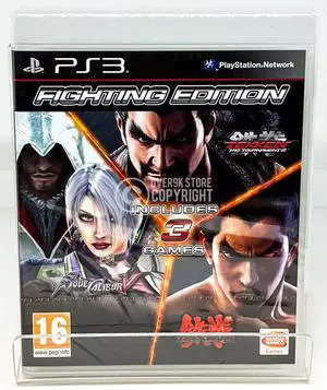 Fighting Edition  Tekken Tag 2, Tekken 6 & Soulcalibur V 5  PS3  New