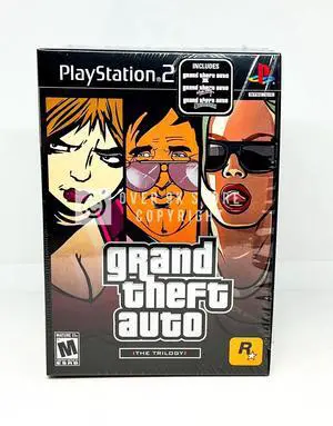 Grand Theft Auto Trilogy  PS2  EXTERNAL PAPER BOX ONLY  NO GAMES