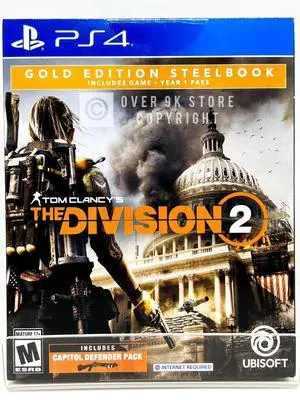 Tom Clancy's The Division 2 Gold Edition Steelbook  PS4  New