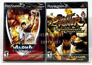 Street Fighter Anniversary Collection + Street Fighter Alpha Anthology  PS2