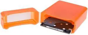 NEON Hard Protective Storage Case for 2x 2.5-inch hard drives / SSDs - Orange