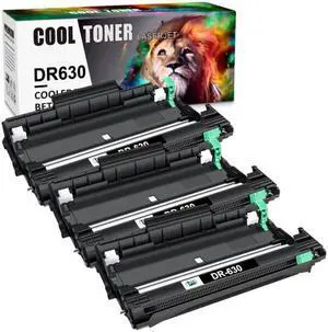 Toner Cartridge 3 x DR630 Drum Compatible With Brother MFC-L2700DW L2540DW Lot