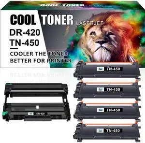 4PK TN450 Toner 1Pk DR420 Drum for Brother HL-2270DW HL-2240 2280DW MFC-7860DW 7360N Lot