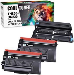 2x TN850 Toner Cartridge 1x DR820 Drum For Brother HL-L5100DN MFC-L5850DW L5800DW