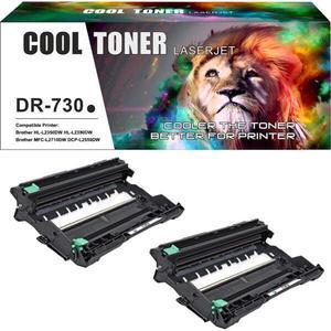 2PK DR730 Drum for Brother MFC-L2710DW DCP-L2550DW HL-L2395DW