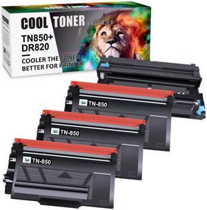 3x TN850 Toner Cartridge 1x DR820 Drum For Brother HL-L5100DN MFC-L5850DW L5800DW