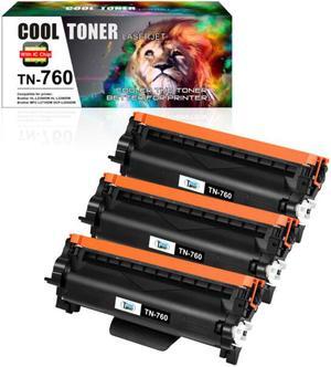 3PK TN760 Toner Cartridge for Brother MFC-L2710DW DCP-L2550DW HL-L2395DW