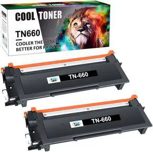 2PK TN660 Toner Cartridge Compatible With Brother MFC-L2740DW L2707DW