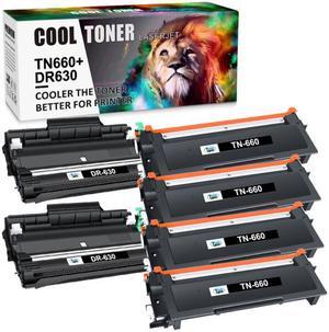 4 x  TN660 Toner Cartridge 2 x DR630 Drum Compatible With Brother MFC-L2700DW L2540DW Lot