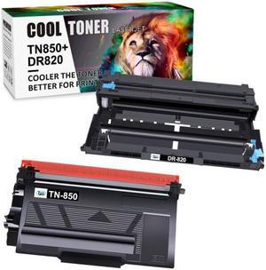 1x TN850 Toner Cartridge 1x DR820 Drum For Brother HL-L5100DN MFC-L5850DW L5800DW