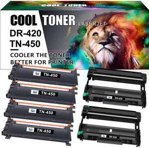 4PK TN450 Toner 2Pk DR420 Drum for Brother HL-2270DW HL-2240 2280DW MFC-7860DW 7360N Lot