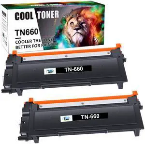 2 Pack TN660 Toner Cartridge Compatible With Brother TN630 HL-L2320D MFC-L2700DW
