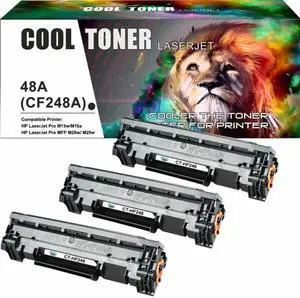 3x CF248A Toner Cartridges for HP 48A CF248A LaserJet Pro M15w M16w M28w M29w MFP Printer