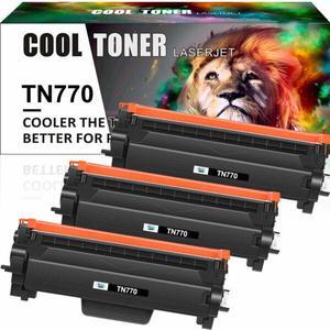 3PK TN770 Toner Compatible With Brother MFC-L2750DW L2750DWXL HL-L2370DW L2370DWXL