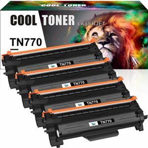 4PK TN770 Toner Compatible With Brother MFC-L2750DW L2750DWXL HL-L2370DW L2370DWXL