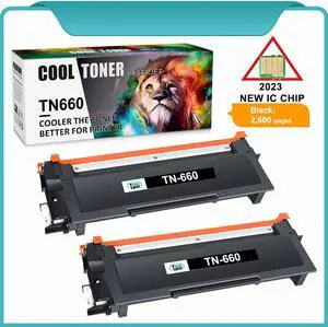 2PK TN-660 TN660 Toner Cartridge for Brother MFC-L2700DW HL-L2320D DCP-L2540DW