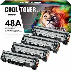 4x CF248A Toner Cartridges for HP 48A CF248A LaserJet Pro M15w M16w M28w M29w MFP Printer