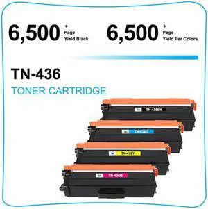 4 Pack TN436 Toner Cartridge TN433 For Brother MFC-L8900CDW L9570CDW HL-L8360CDW