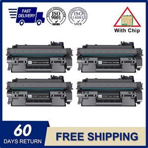 4 Pack CE505A Toner Cartridge For HP 05A LaserJet P2035n P2035 P2055dn P2050