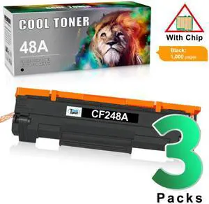 3 Pack CF248A High Yield Toner Cartridge For HP 48A Laserjet Pro M15W MFP M29W M28W
