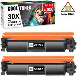 2Pack CF230X Toner For HP 30X LaserJet Pro MFP M227fdw M227fdn M203dw