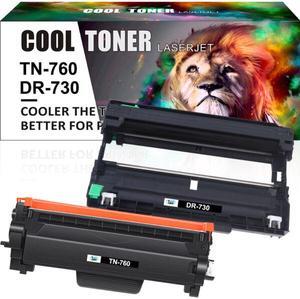 1 TN760 TN-760 Toner + 1 DR730 Drum Compatible With Brother Cartridge HL-L2395DW
