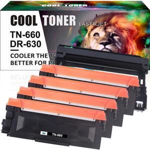 4xTN660 Toner + 1xDR630 Drum Cartridge Compatible With Brother MFC-L2700DW printer