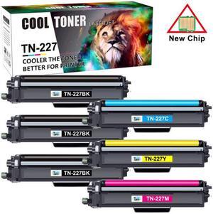 6PK (3BK+CMY) Toner Compatible For Brother TN223 TN227 MFC-L3770CDW HL-L3270CDW L3290CDW