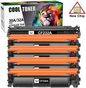 4x Toner CF230A CF232A 1x Drum for HP LaserJet Pro M203dw M203dn M227fdn