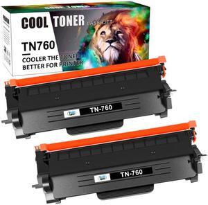 2x Toner Compatible for Brother TN760 MFC-L2710DW MFC-L2750DW HL-L2395DW