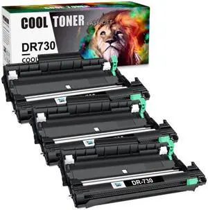3x DR730 Drum Compatible for Brother MFC-L2710DW MFC-L2750DW HL-L2395DW
