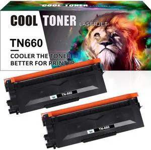 2x TN660 Toner Cartridge Compatible With Brother MFC-L2700DW HL-L2360DW